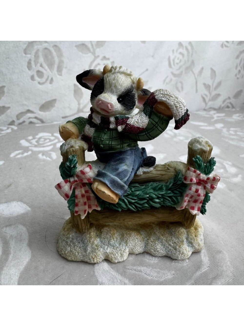 Mary Mary Had A Farm Figurine "Hoof Yourself A Mooey Little Christmas" #274178